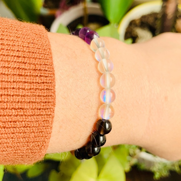 NWT 💕 Calm Mind Gemstone Bracelet | Genuine Gemstone Crystal Bracelet - Picture 7 of 10